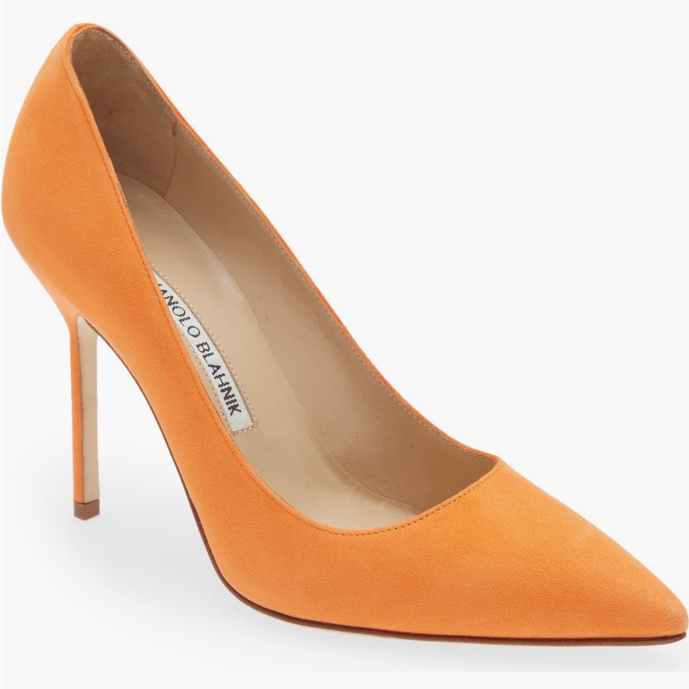 New in Box w/Tags Size 40/ US 10 - Manolo Blahnik Orange Stiletto Heels